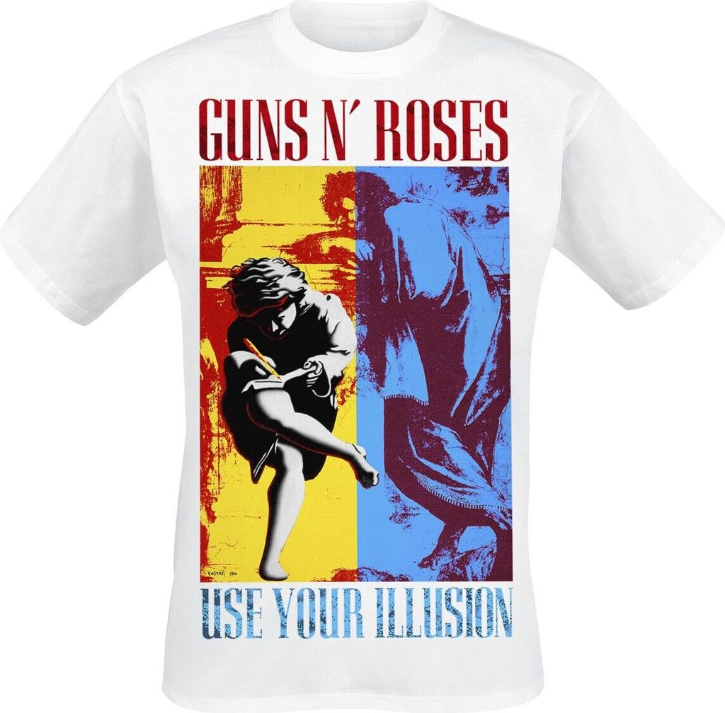 Guns N' Roses T-Shirt Herren Use Your Illusion weiß M