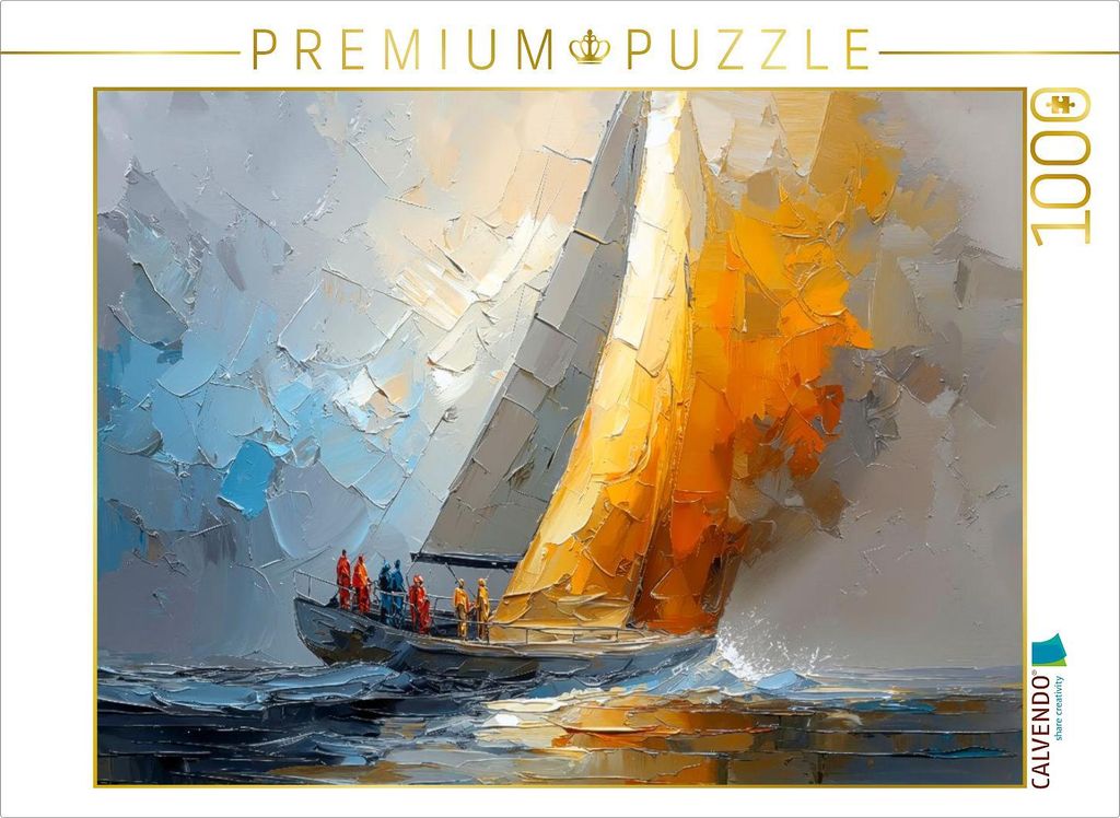 CALVENDO Puzzle Starker Wind ermöglicht große Geschwindigkeit | 1000 Teile Lege-Größe 64x48cm Foto-Puzzle für glückliche Stunden
