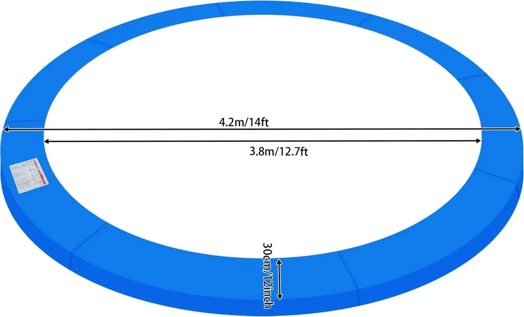 Protezione Bordi Trampolino Premium Blu - Resistente UV e Acqua
