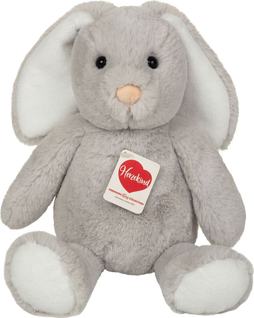 Teddy Hermann Häschen Abby grau 32 cm, Kuscheltier, Plüschtier
