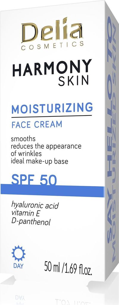 DELIA HARMONY SKIN Feuchtigkeitsspendende Gesichtscreme LSF 50