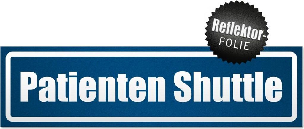 Patienten Shuttle invertiert Magnetschild Schild magnetisch