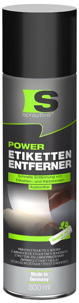 Spraytive 1x 500ml Power Etikettenentferner – Acetonfrei, Produktbild 