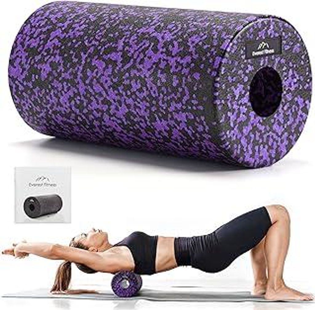 Faszienrolle 30cm mittelhart - Fitness Rolle Faszienrolle Wirbelsäule - Pilates Rolle Massagerolle Rücken - Rückenrolle Massage Rolle - Foam Roller