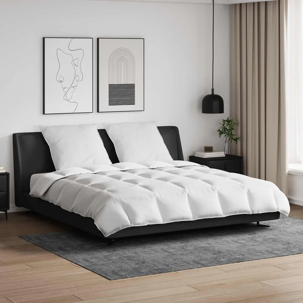 vidaXL Set Piumini 3 Pezzi Piuma Bianca | Calore Naturale per il Letto - 2