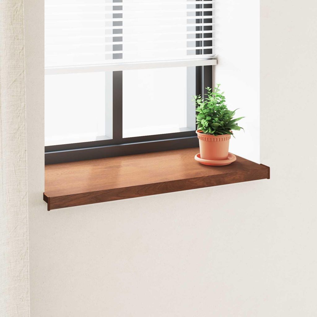 Möbel Fensterbank Braunes Holz 60 x 40 x 4,5 cm PVCAußenfensterbänke - Außenfensterbänke c7990