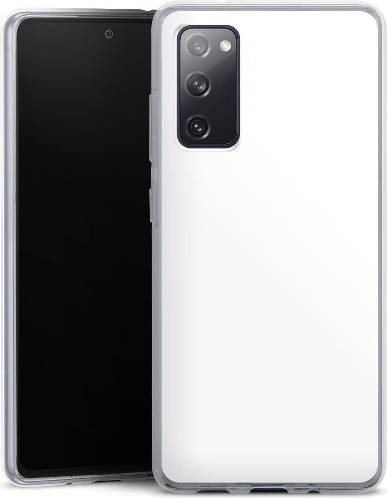 DeinDesign Handyhülle für Samsung Galaxy S20 FE 5G Silikon Hülle Case Smartphone Schutzhülle Farbe einfarbig weiß