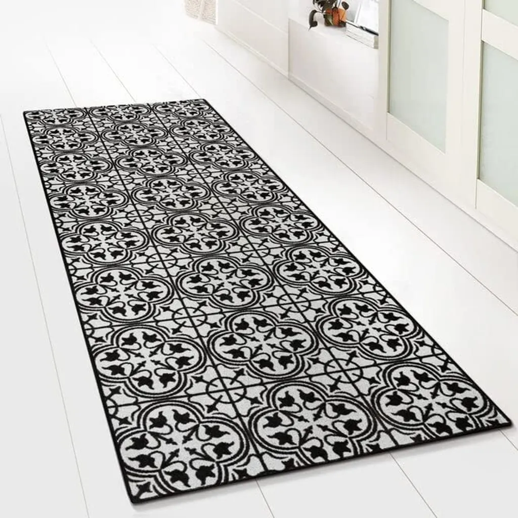 Tapis de passage Wexford 80x250 cm sur mesure pour couloir et entrée