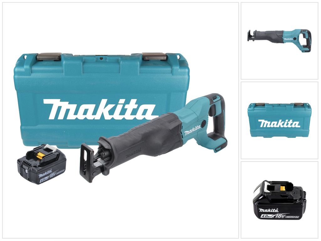 Makita DJR 186 M1K Akku Reciprosäge Säbelsäge 18 V + 1x Akku 4,0 Ah + Koffer - ohne Ladegerät