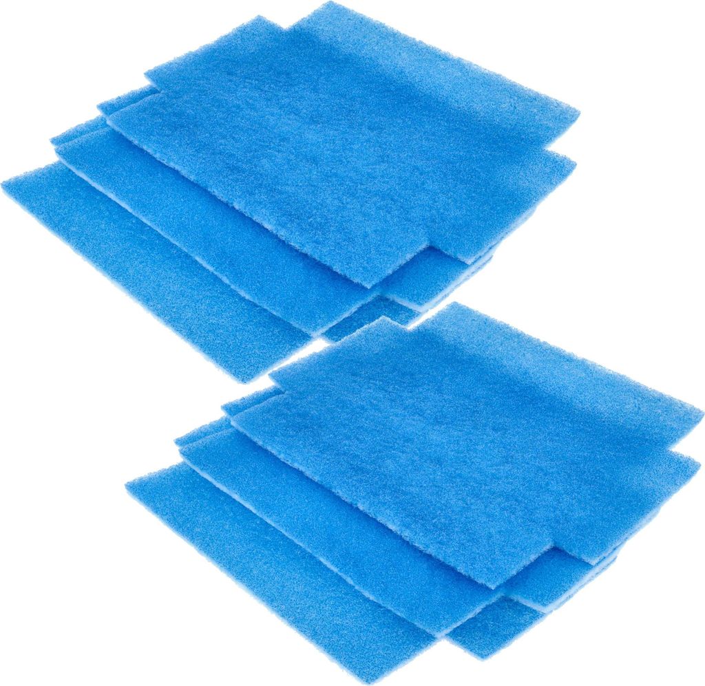 vhbw 6x Filterpad kompatibel mit Dolphin E40i Poolsauger, Poolroboter - Feinfilter, 28,5 x 23 x 2,3 cm