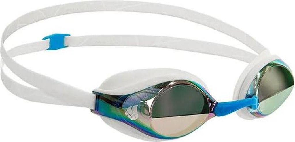 Madwave Record Breaker Rainbow Schwimmbrille Mit Spiegelglas Weiß Herren,Damen Weiß One Size