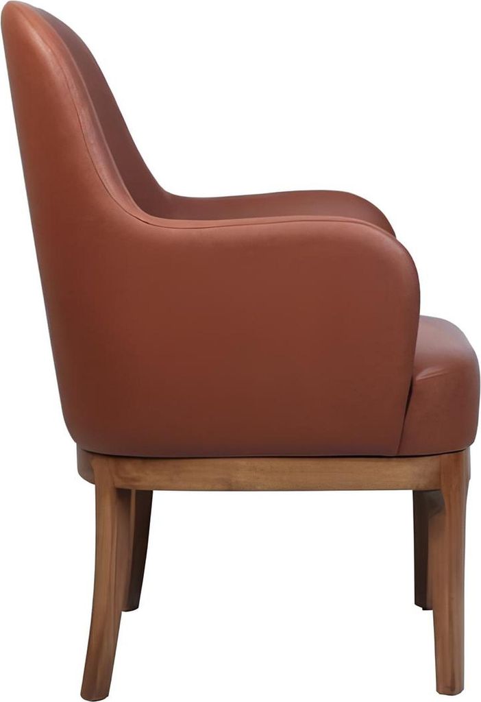 Brauner Wohnzimmer Sessel Designer Einsitzer Luxus Lehnstuhl Stühle