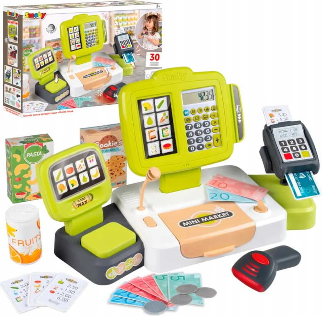 Caisse de Marchande SMOBY Électronique Sonore et Écran LCD - 14