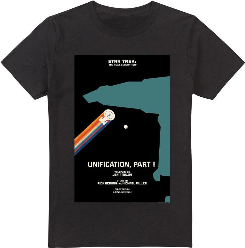 Star Trek - "The Next Generation Season 5 Episode 7" T-Shirt für Herren TV5358 (S) (Schwarz)