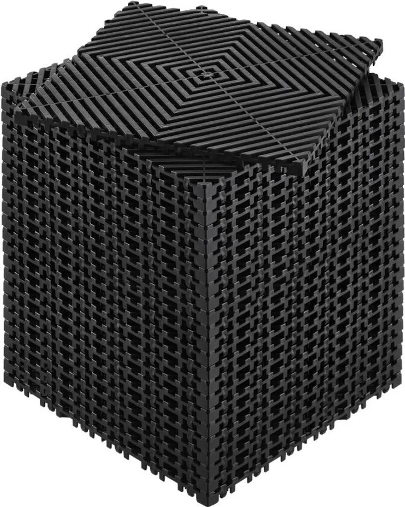 Solution sol de garage sec et propre - 24 Dalles de drainage 31x31 cm