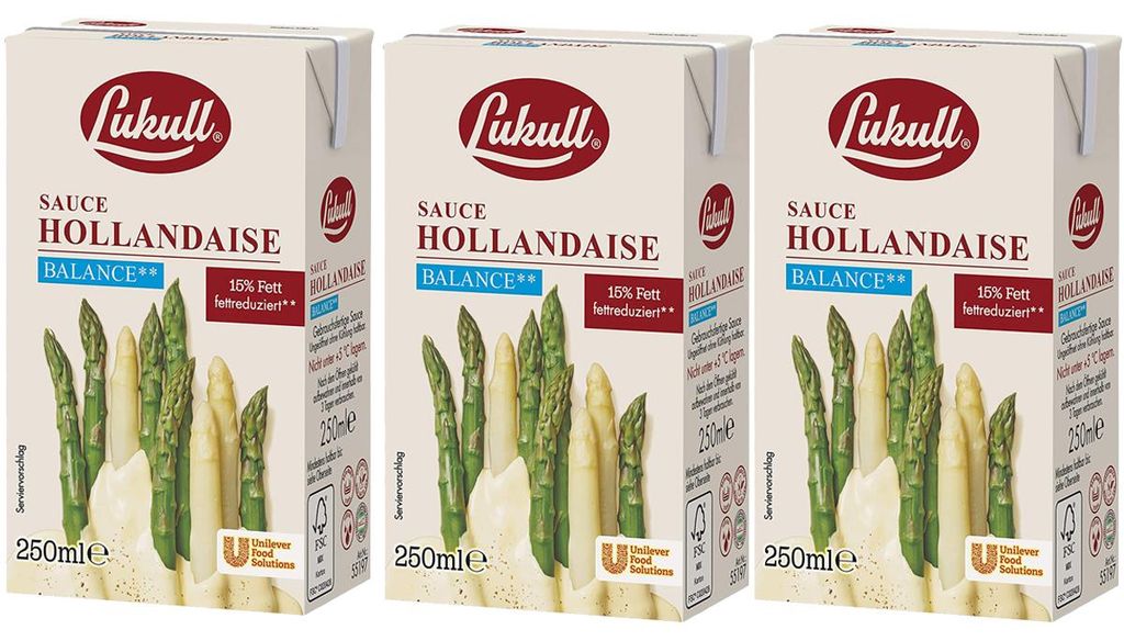 Lukull Sauce Hollandaise Balance cremig  250ml 3er Pack Produktbild 