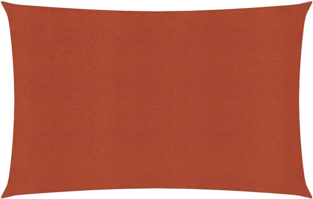 Sonnensegel 160 g/m² Terrakottarot 3x4,5 m HDPE