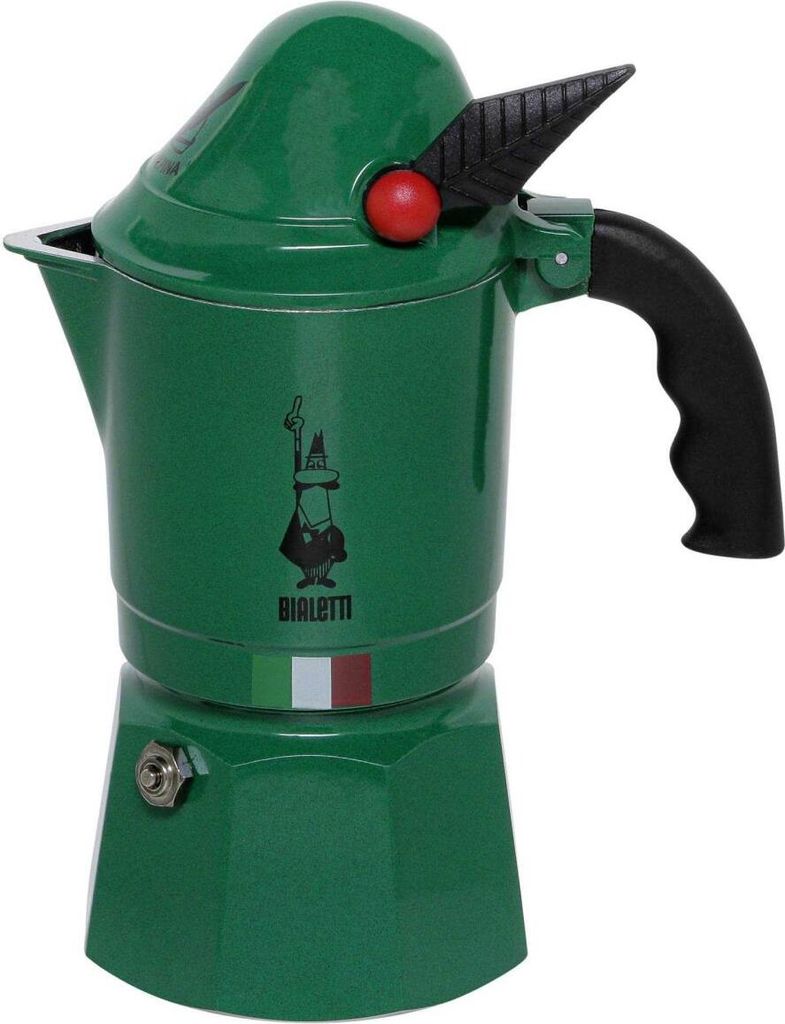 Bialetti Moka Break Alpina, Freistehend, Grün, Herdplatte, Produktbild 