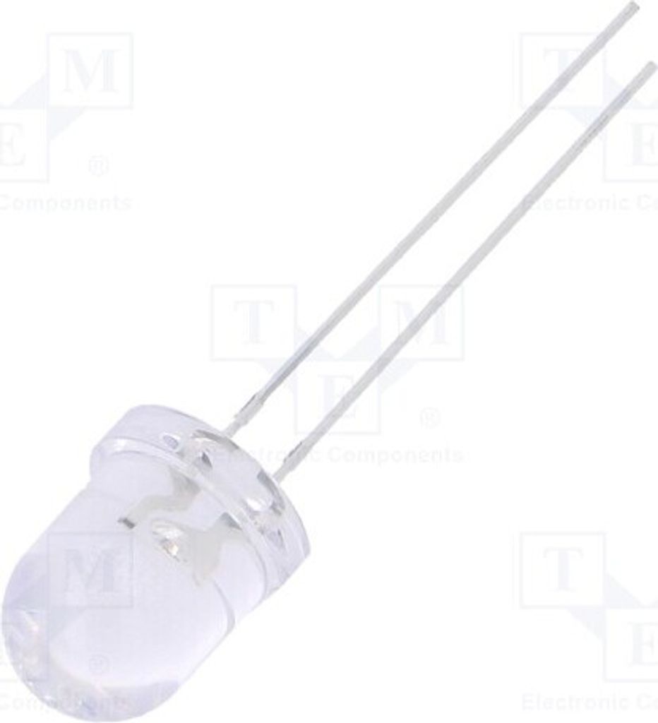 2x LED 8mm 3000÷4200mcd grün 30° OSG5DA8131A-12V LED Dioden THT 8mm