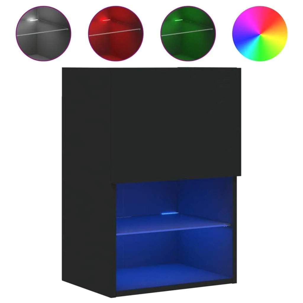 Mobile TV Gaming LED Nero 40,5x30x60 cm - Postazione Compatta e Tech