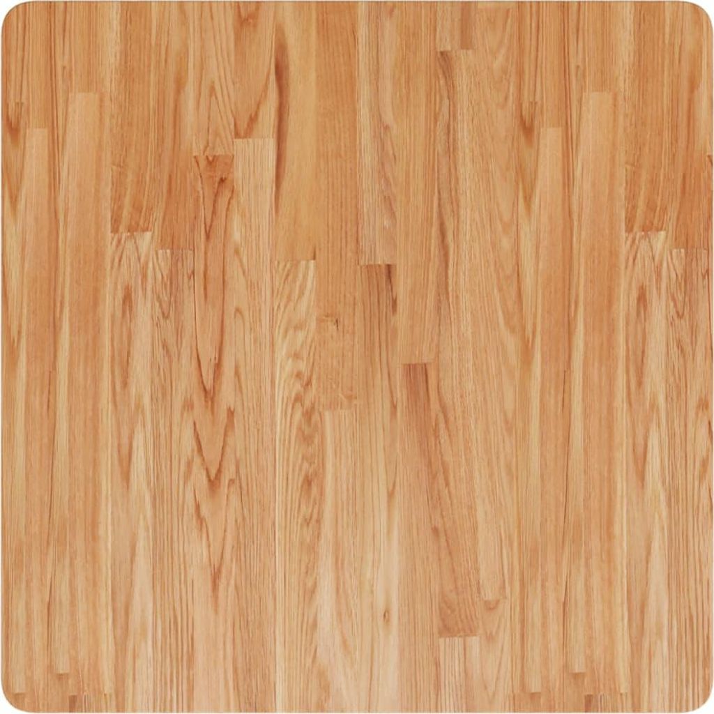 vidaXL Tischplatte Quadratisch Hellbraun 70x70x4cm Behandelte Eiche