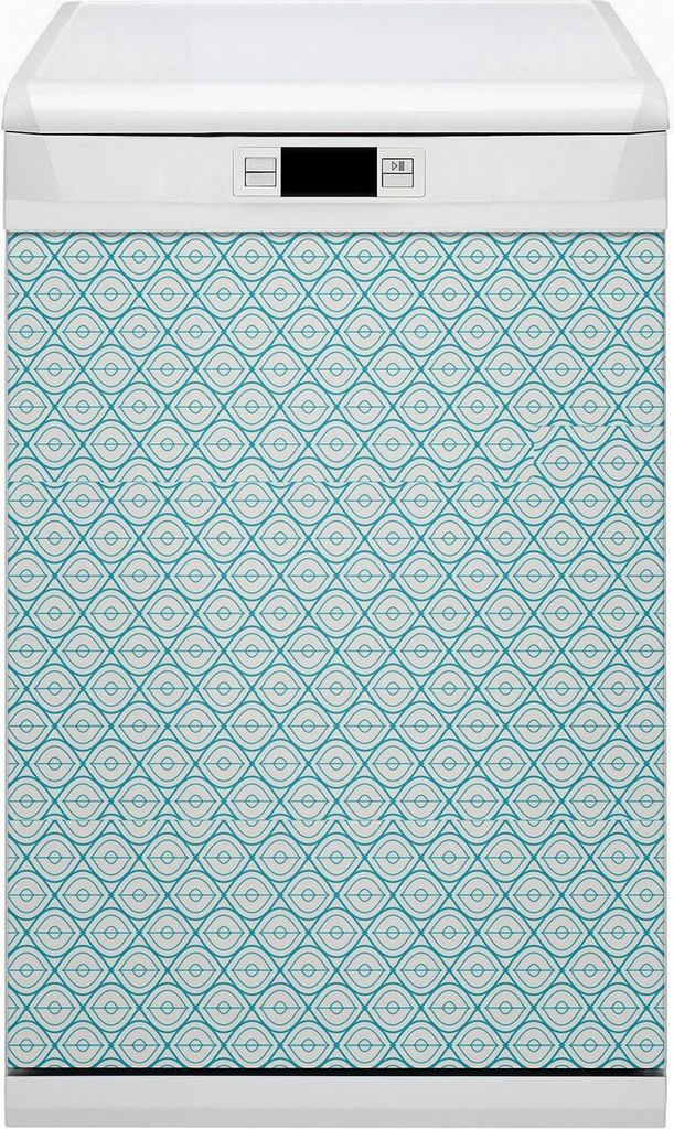 Magnet Folie für Geschirrspüler Magnete Geschirrspüle Magnet für Spülmaschine 45x80 cm Nachbildung - Retro -Muster