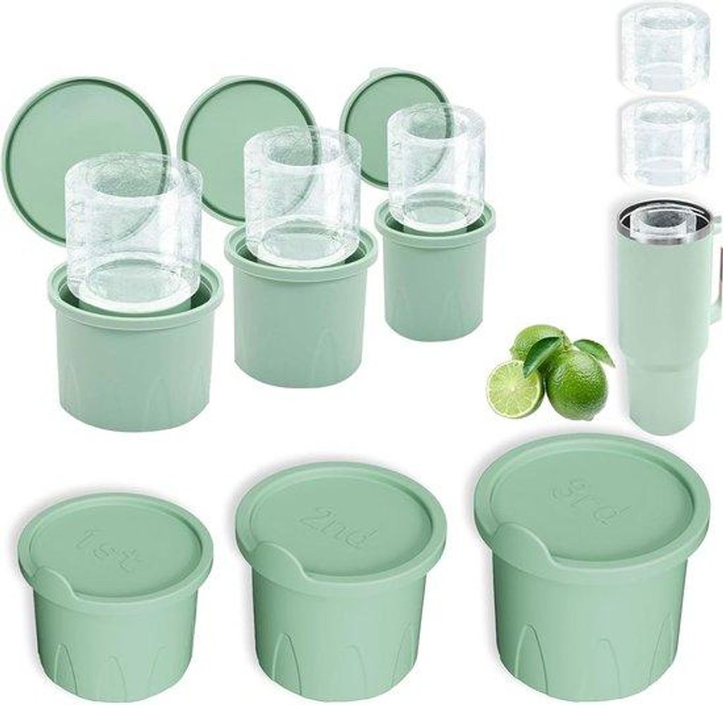 Silikonische Eiswürfelform für Thermobecher, groß, herstellbar