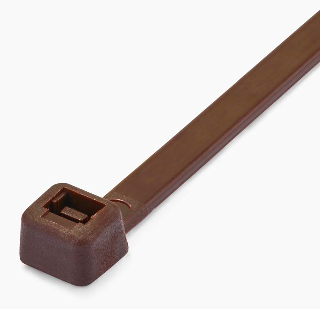 Kabelbinder 200 x 4,8 mm Braun 100 Stück Industriequalität Produktbild 