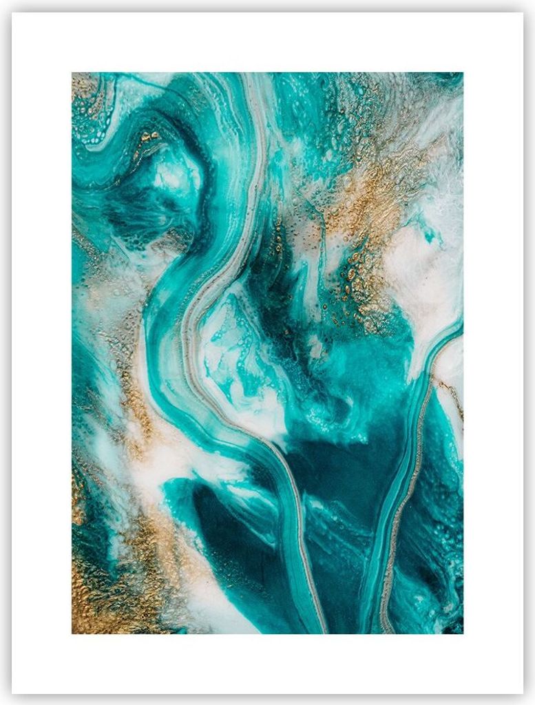 Poster - Poster ohne Rahmen - Wasser Meer Ozean - 30x40 cm - Wand Bild - Wanddeko - Wandbilder - Kunstposter - Wandposter - Bilder - Kunstdruck - W...