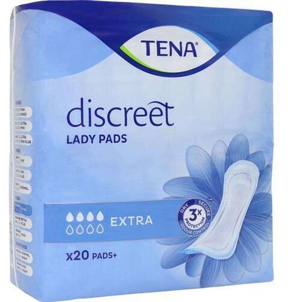 TENA LADY Discreet, protectores para incontinencia, extra, Imagen del producto 