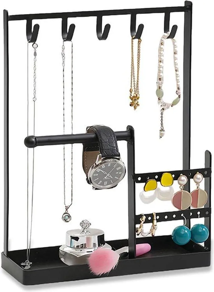 Présentoir à bijoux rotatif à 3 étages pour montres et bracelets