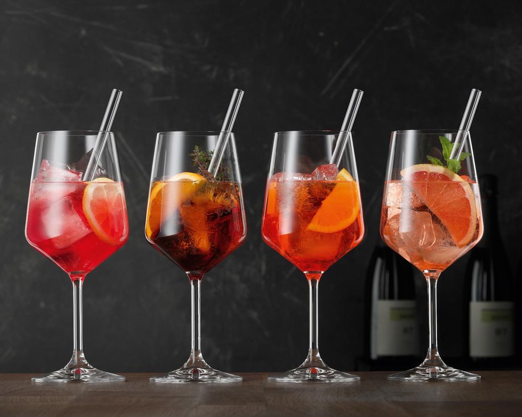 Nachtmann Cocktail/Spritz Set/4 + 4 Glastrinkhalme