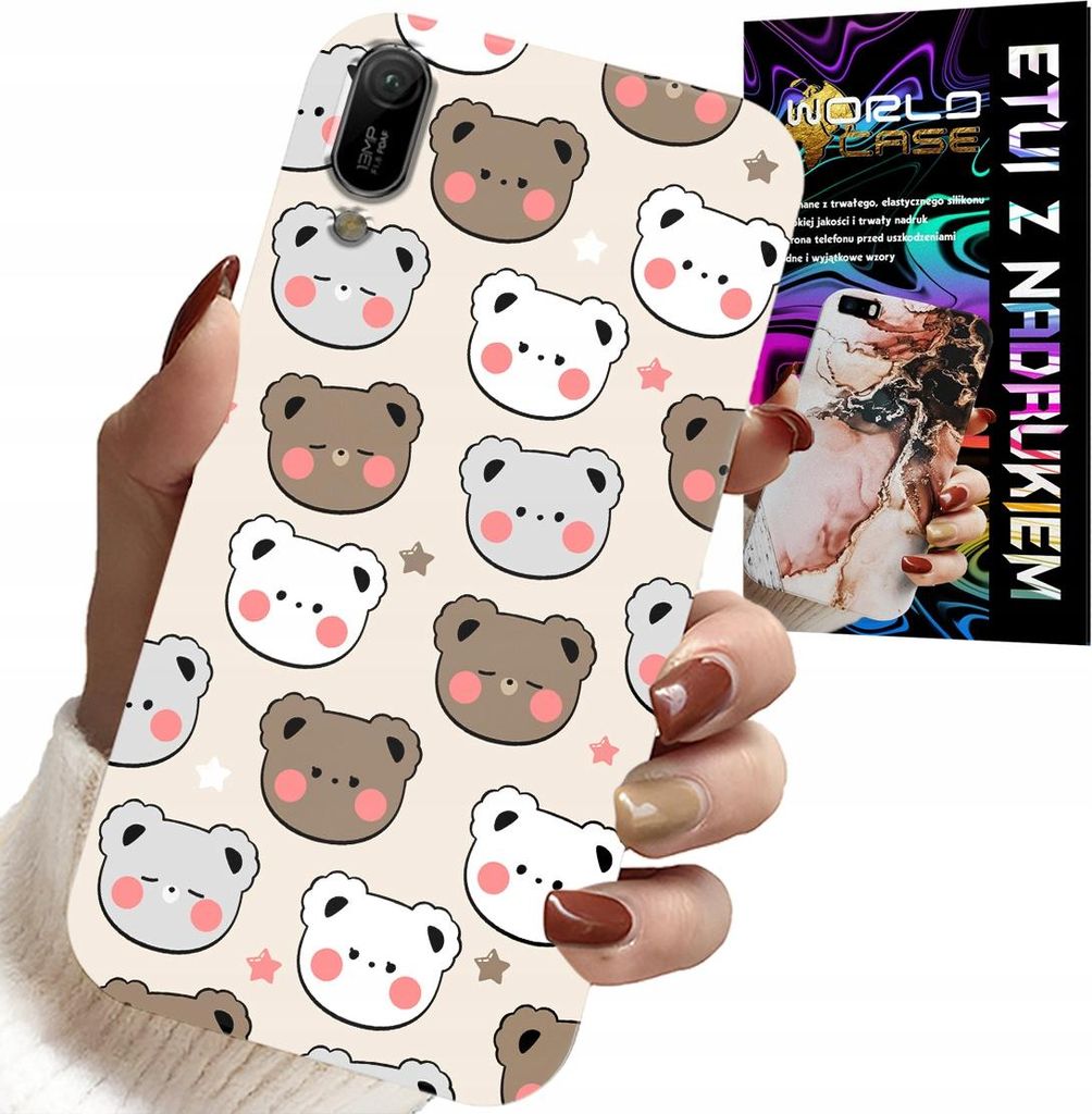 Hülle Für Huawei Y6 2019 - Teddybär Design Für Kleine + Glas