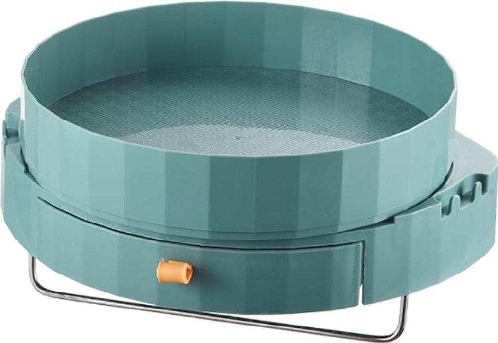Drehender Gewürzregalhalter mit Schublade Wandmontierte Küchengewürzaufbewahrungsregale Badezimmer Küchenaufbewahrungsregal Organizer