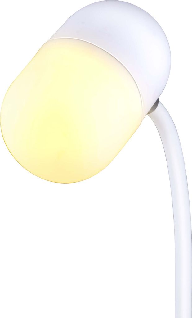 Grundig Schreibtischlampe Led 3-in-1 - Wireless Phone Charger Qi Technologie - Bluetooth Lautsprecher - Leselicht - Weiß