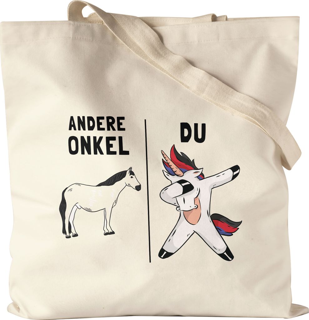Andere Onkel Du Beutel Einhorn Pferd Dankeschön Geschenkidee Lustig Humor