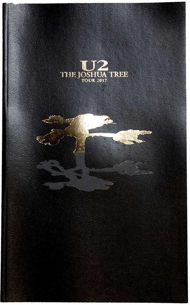 U2 - Tour Programm "Joshua Tree 2017" RO11013 (Einheitsgröße) (Schwarz/Gold)