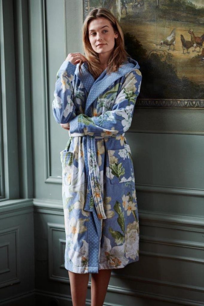 Essenza Bademantel Perri Rosalee Farbe Blue Größe XS