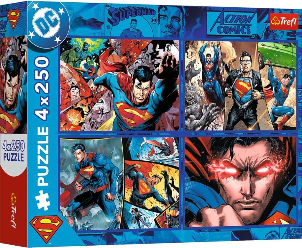 TREFL Puzzle Der Mut von Superman 4x250 dlks