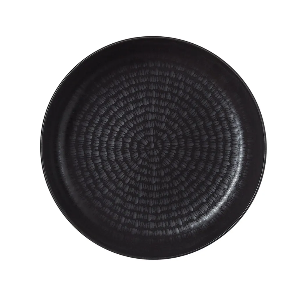 Bol de Service en Porcelaine Design 20cm NOVA Frêne et Noir - 6 Pièces