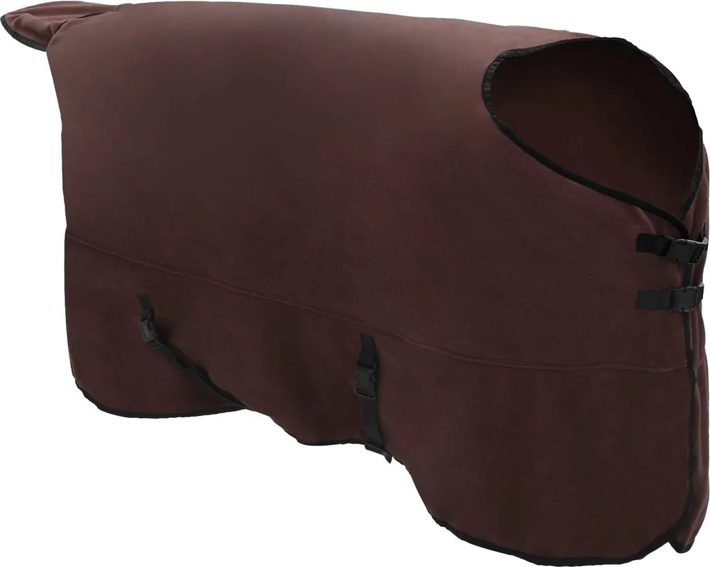 VidaXL Coperta per Cavalli Marrone - Poliestere Soft-Touch per Box - 3