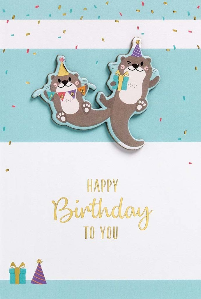 Geburtstag - FEELINGS COLLECTION Karte mit Umschlag plastikfrei