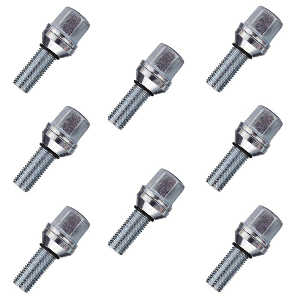 8x Versatzschrauben M12x1.25 28mm Excenterschrauben Radschrauben mit beweglichem Kegel SW17