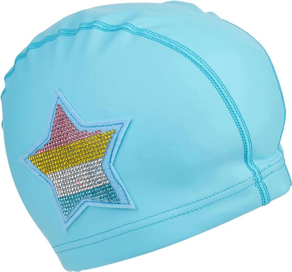 Bling2O Badekappe für Kinder - Lagoon Stern - Silikon Schwimmkappe