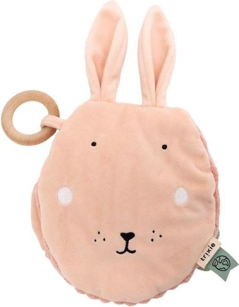 Trixie Fühlbuch rosa Mrs. Rabbit Babyspielzeug Karton