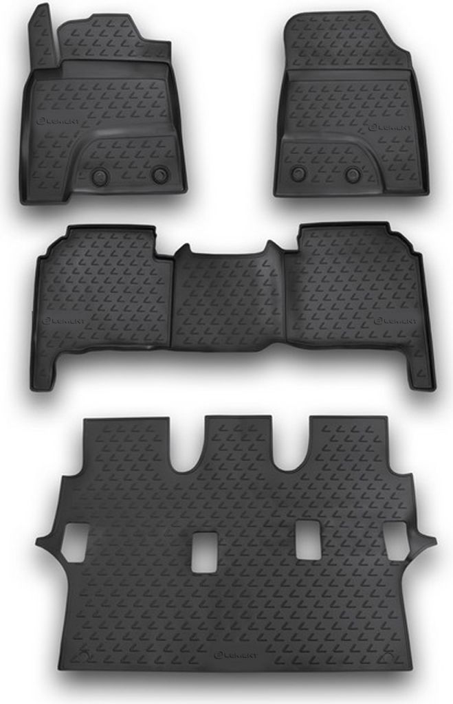 ELEMENT Gummi-Fussmatten 3D kompatible mit LEXUS LX, 2012->, 4 tlg.