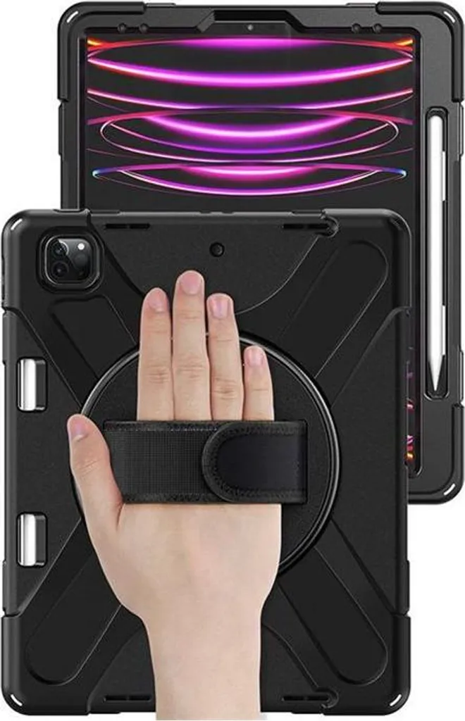 Coque Renforcée iPad Pro 12.9 antichoc Defender Chicago eSTUFF Noir - 2