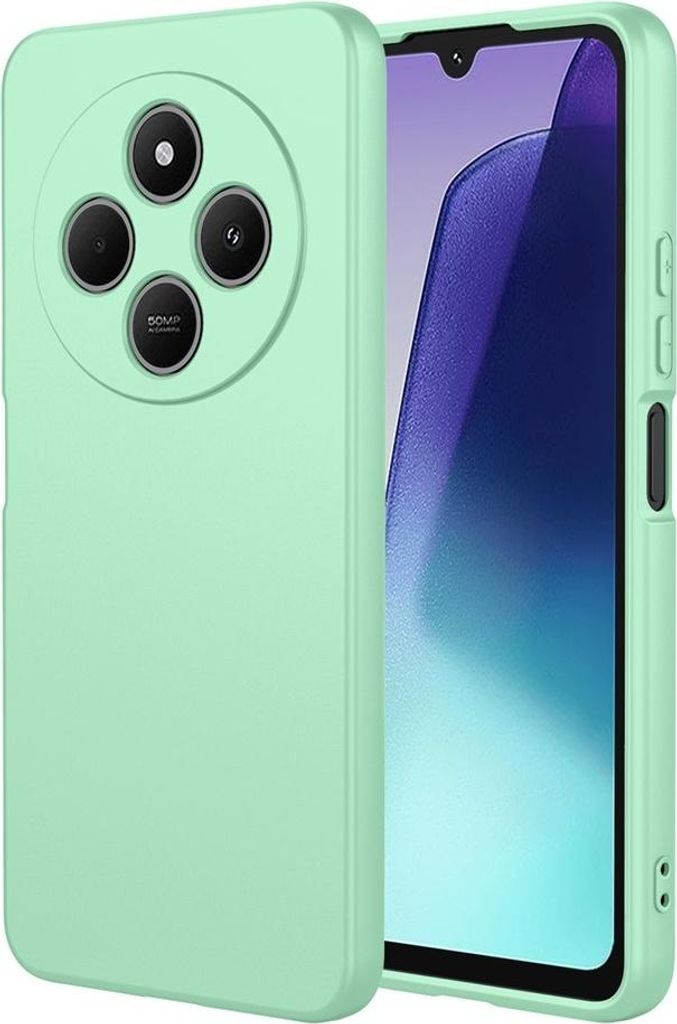 Hülle für Xiaomi Redmi 14C / Xiaomi Poco C75 - Phonesta Soft Silk Silikon Back Cover - Matcha Grün