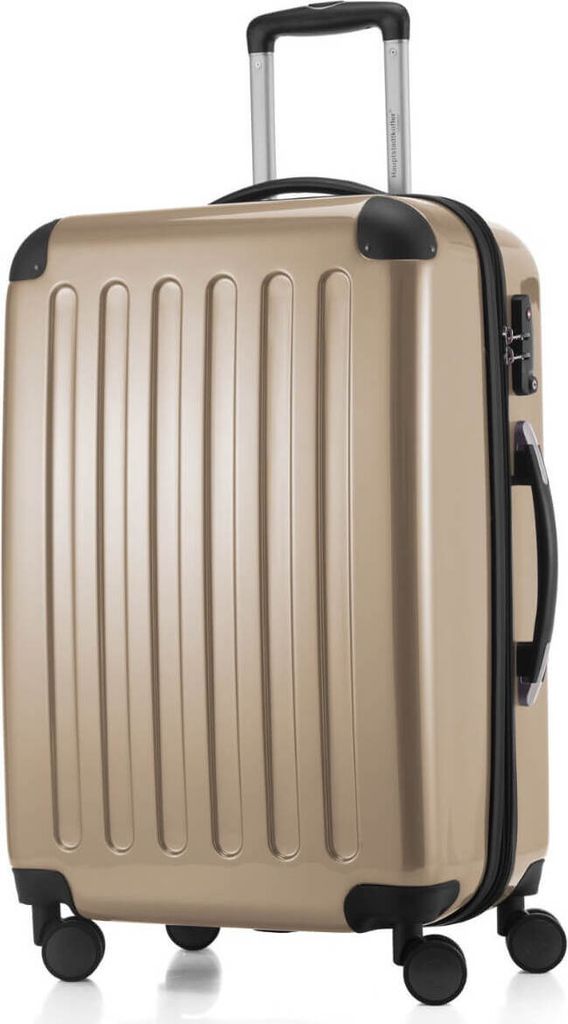 HAUPTSTADTKOFFER - Alex - Hartschalen-Koffer mit Erweiterung Reisekoffer Hardcase Check-In Luggage 15-20 kg, expandable Trolley glossy 65 cm, 74 L,...