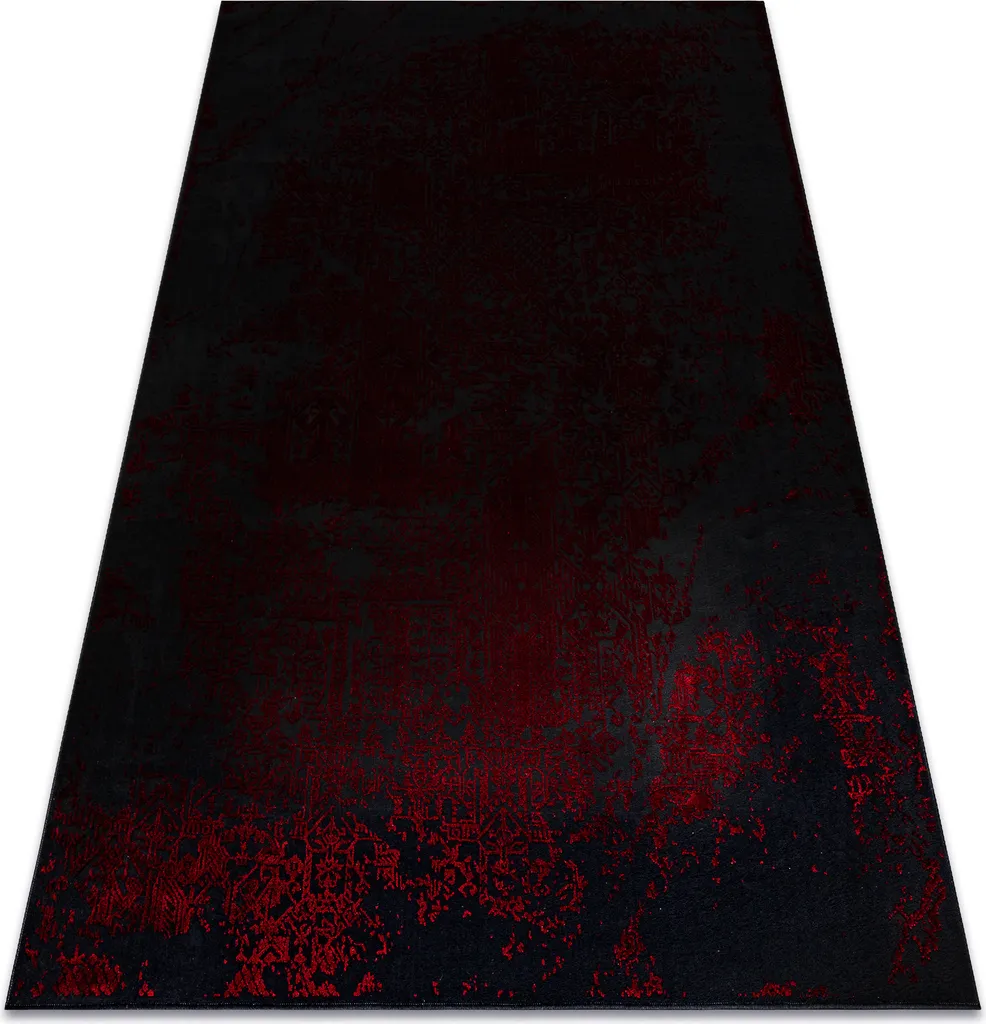 Tapis ornement vintage VINCI rouge structurel 120x170 cm haute qualité